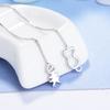 Novos Brincos de Gato Peixe Frescos e Fofos Estilo Japonês e Coreano Vazados Assimétricos com Borla Longos Simples Moda Brincos para Mulheres