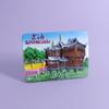 China Shanghái imán de nevera ciudad turismo recuerdo fabricantes de resina magnética venta al por mayor hecho a mano tridimensional mini creativo