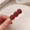 Espeto de Churrasco Grampo de Cabelo Franja Presilha de Cabelo Morango Menina Ins Comida Divertida Presilha Excêntrica para Mulheres