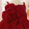 Vestido Infantil Transfronteiriço da Amazon com Alças Florais 3D e Saia Bufante em Tecido Air-Layer, Vestido de Festa para Meninas