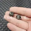 Cuentas de Jade estilo Tíbet de 12 mm envueltas en pulpa, dos agujeros, cuentas sueltas de ágata negra y blanca, cuentas lineales antiguas, cuentas redondas, accesorios para joyería