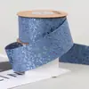 Cinta de Mezclilla con Patrón de Enredadera Láser de Colores Accesorios para el Cabello Regalo Empaque de Flores Flor para Zapatos Lazo de Cinta para Sombrero de Paja