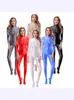Disfraz de Danza Perlado Transfronterizo Nuevo para Mujer Body Zentai Completo Leotardo Capa Base para Escenario