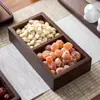 Bandeja de té para preparar té alrededor de la estufa, Plato de frutas, Bandeja de bocadillos, Plato de frutas, Bandeja de postres, Bandeja de madera de cuatro compartimentos, Bandeja de frutas secas de nueve compartimentos, Bandeja de té