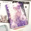Cuaderno de Cuero Nuevo con Dibujos Animados de Niña Hermosa, Formato 16K, Full-Color, Bloc de Notas para Escribir a Mano de Estudiante