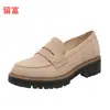 LiuFu En Stock Nuevo 2026 Verano Comercio Exterior Tallas Grandes Zapatos de Mujer Tacón Grueso Mocasines de Mujer