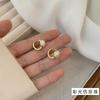 Pendientes de Perlas Coloridos Simples de Nuevo Estilo para Mujer, Broches Redondos para Oreja, Pendientes Retro de Moda Personalizados para Mujer al por Mayor