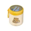 Taza Portátil para Desayuno, Pequeña Lonchera Térmica, Lonchera, Lonchera para Microondas, Taza para Sopa de Acero Inoxidable Grado Alimenticio 316, Lata para Sopa