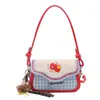 Bolso Bandolera Cruzado de un Solo Hombro Fresco a Cuadros Dulce y Lindo con Diseño de Patchwork, Nuevo Moda 2026 Elegante para Viajar Diariamente Casual