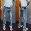 Otoño Nuevo de Moda Casual para Hombre Moda Americana Calle Alta Simple Versátil Nicho Pierna Recta Adelgazantes Jeans de Color Sólido