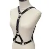 Oye Nuevo Estilo Punk Arnés de Pecho Ropa Moderna de Cuero Conjunto Cadena Corporal Cinturón de Cuero Arnés Elegante Sexy