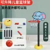 Canasta de Baloncesto de Dibujos Animados para Niños, Educación Temprana, Aro de Baloncesto Interior Ajustable, Soporte de Baloncesto para Niños, Aro de Baloncesto para Juguete de Niños Ajustable para Exteriores