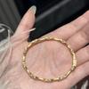 Nueva Pulsera de Bambú Cepillado Estilo Chino para Mujer, Diseño Retro de Lujo Ligero Estilo Nacional, Pulsera Versátil Chapada en Plata, Artículo Caliente Estilo Nacional