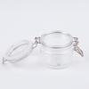 Em Estoque Pote Selador para Máscara Cosmética 220g, Garrafa Seladora Transparente de Plástico com Tampa de Encaixe, Garrafa de Mel, Garrafa para Creme e Sal de Banho