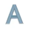 26 parches bordados del alfabeto inglés, parches de letras en blanco y negro para sombreros, bolsos y otros fines decorativos, parches bordados termoadhesivos