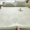 Conjunto de Três Peças de Tapete Fresco Jacquard de PE para o Verão 2026 Novo Tapete de Ar Condicionado Tapete de Cama Doméstico para o Verão Tapete Fresco Macio