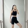 8821# Terno de ioga sem costura costas grandes sem costas design fashion base colete curto externo vestindo fitness capa esportiva