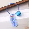Chaveiro Criativo com Texto Inspirador Pingente de Acrílico Cartoon Decoração Fofa Pingente de Mochila Argola de Chaveiro Pequeno Presente