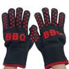 Guantes de Algodón Grueso de Doble Capa Aislantes y Resistentes a Altas Temperaturas para Barbacoa para Asar Camotes y Batatas Guantes de Silicona Antideslizantes Anti-quemaduras