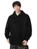 Roupas Masculinas Fengshe / Moletom com Capuz Pulôver Novo de Outono para Homens, Bordado, Corte Solto, Estilo Retro Japonês, Algodão Puro, Moletom para Casal