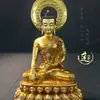 Estatua Pequeña de Buda para Coche, Loto Morado Tejido a Mano Nepalí, Buda de la Medicina Sakyamuni, Tara Verde, Samantabhadra Dorado, Dios Amarillo de la Riqueza