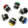 Interruptor de botón no enclavable R13-507, interruptor de botón de reinicio automático de 16 MM, botón redondo no enclavable, interruptor momentáneo