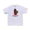 Suministro mayorista transfronterizo Chaopai de comercio exterior a 260g éxito de ventas BAPE cabeza de simio tiburón camiseta de manga corta 21
