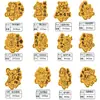 Pegatinas de Teléfono de Oro Puro 999 para el Año del Serpiente, Pegatinas Creativas de Tarjeta de Oro de Signo del Zodiaco, Pequeños Regalos para los Doce Signos del Zodiaco