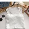 301 # Nuevo Estilo de Verano Chaleco de Hombro Ancho con Cuello Cuadrado y Almohadillas para el Busto para Mujer, Ropa Exterior de Una Copa, Ropa Interior Sexy, Top Tubo para Chica Hot