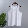 Chaleco para hombre de vallas a la antigua para mediana edad y ancianos, camiseta interior de algodón de talla grande holgada sin mangas para papá, camiseta vieja de tirantes para hombre