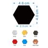 Adesivos de Parede Espelho Acrílico Hexagonal Explosivo Transfronteiriço Tridimensional DIY Autoadesivo Adesivos de Parede Decoração de Casa Adesivos de Parede para Fundo