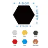 Populares Adhesivos de Pared de Espejo Acrílico Hexagonal Transfronterizos Estéreo DIY Autoadhesivos Adhesivos de Pared Decoración del Hogar Adhesivos de Pared de Fondo