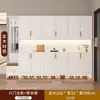 Gabinete de Zapatos para Entrada de Madera Maciza, Recibidor, Puerta de Sala de Estar del Hogar, Compartimento Integrado de Gran Capacidad, Taquilla de Almacenamiento en Pared