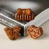 Llave Ruyi de Madera de Durazno Vieja Peine Colgante de Llavero Mariposa Tallado en Madera Tridimensional Accesorio Artesanal Adorno Hecho a Mano para DIY