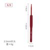 2023 Nuevo Producto Mango Rojo Ganchillo Juego de 9 Piezas Mango Suave Tpr Ganchillo 2.0-6mm Herramienta de Ganchillo Venta al por Mayor