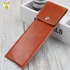 Mini Funda Individual para Bolígrafo de Cuero PU Estuche de Cuero para Almacenamiento de Lápiz de Cejas Belleza Papelería Estudiantil Regalo de Promoción