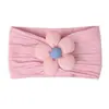 Série Mica de Venda Quente Transfronteiriça Faixa de Cabelo de Nylon Jacquard para Bebê Faixa de Cabeça Elástica Macia Europeia e Americana com Flores de Cinco Pétalas de Algodão