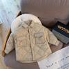 Chaqueta de Algodón Ligera para Niño 2025 Otoño e Invierno Nuevo Estilo Abrigo Acolchado para Niño Ropa de Algodón Cálida Top de Invierno Elegante para Bebé