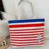 Bolso de Hombro Nuevo Estampado, Bolso de Lona para Mujer de Mano, Bolso Tote Estilo Coreano de Gran Capacidad, Bolso Artístico para Estudiante