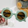 Nuevas Gafas de Sol para Niños de Girasol, Bebé Lindo, Gafas de Sol Cómodas y Coloridas, Pétalos de Flor con Montura Redonda, Gafas de Protección Solar