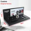 Suporte de Exibição Cosmético Acrílico Personalizado de Múltiplas Camadas com Painel Traseiro Removível e Iluminação LED Adequado para Balcões de Lojas