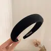 Nueva Diadema de Punto de Ala Ancha para Mujer con Parte Superior Alta del Cráneo, Accesorio para la Cabeza Pequeño y Versátil, Diadema Pinza para el Pelo Simple Estilo Coreano de Otoño e Invierno