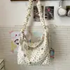 Linda Bolsa Cruzada para Mujer 2025 Nuevo Estilo Japonés Moda Estampada Bolsa de Nube Ligera Bolso de Hombro Versátil Bolso de Hombro para Estudiante