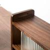 Changhong Almacenamiento Gabinete Horizontal Pequeño Pin Nogal Sudamericano Changhong Empuje-Tire Gabinete Horizontal Artículos Domésticos Gabinete de Almacenamiento de Madera Maciza