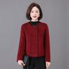 Ropa de Abrigo Estilo Pequeño Fragante Otoño e Invierno de Mamá, Top Corto de Lana Estilo Occidental, Ropa de Abrigo para Mujer de Cachemira Pura Doble Cara Cero