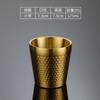Taza coreana de acero inoxidable 304 directo de fábrica, taza para jugo de doble capa, taza multiusos, taza retro práctica, taza para bebida fría, patrón martillado