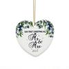 Colgante Cerámico Navideño 2024 Transfronterizo Amazon Colgante Redondo para Colgar Adornos para Árbol de Navidad DIY Accesorios