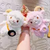 Celebridad de internet linda oveja pequeña colgante peluche figura de juguete oveja pequeña accesorio para mochila llavero muñeco de máquina de garra