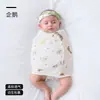 Cueiro para Bebê para Reflexo de Susto Envoltório Biónico para Recém-Nascidos Gaze Respirável Cobertor de Recepção para Bebê Saco de Dormir