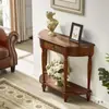 Mesa consola de estilo europeo y americano, Gabinete de entrada, Mesa lateral larga contra la pared, Mesa auxiliar, Mesa de pasillo, Decoración de entrada